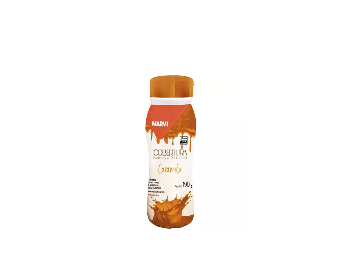 Cobertura para Sorvetes sabor Caramelo da Marvi 190g