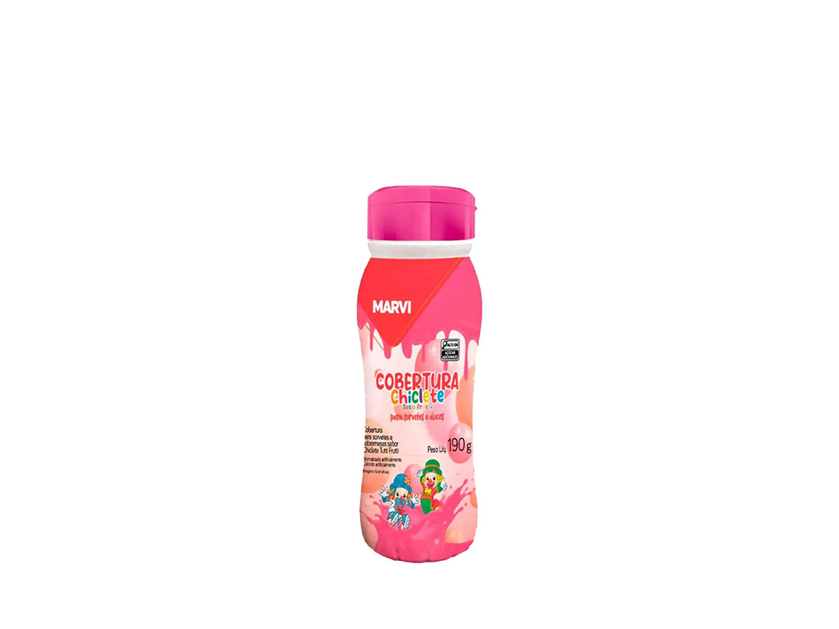 Cobertura para Sorvetes sabor Chiclete da Marvi 190g