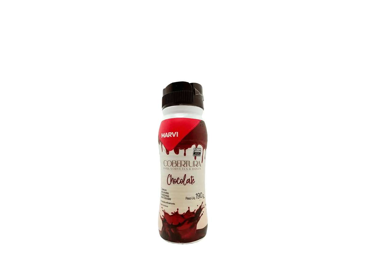 Cobertura para Sorvetes sabor Chocolate da Marvi 190g