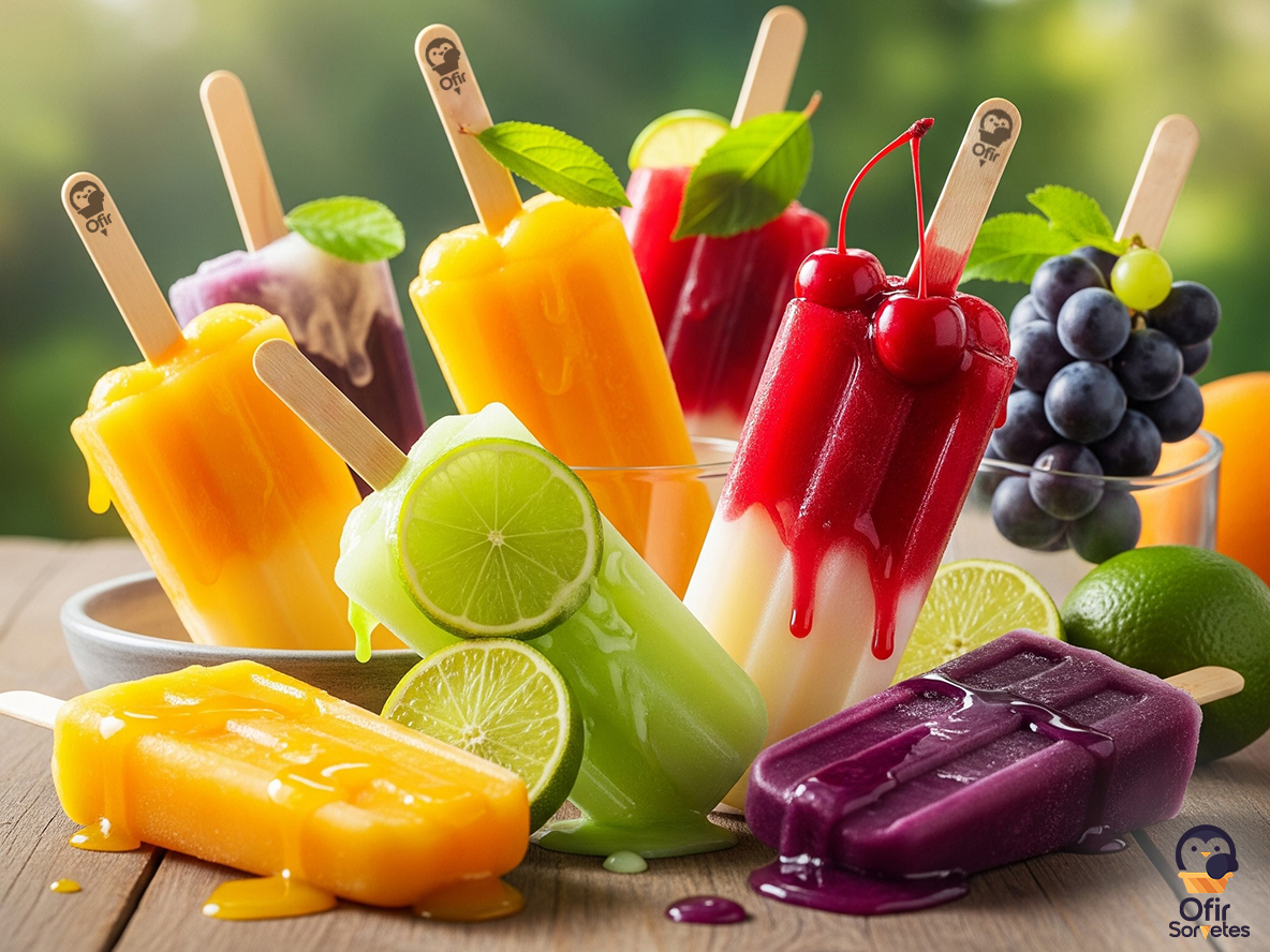 Picolé vários sabores