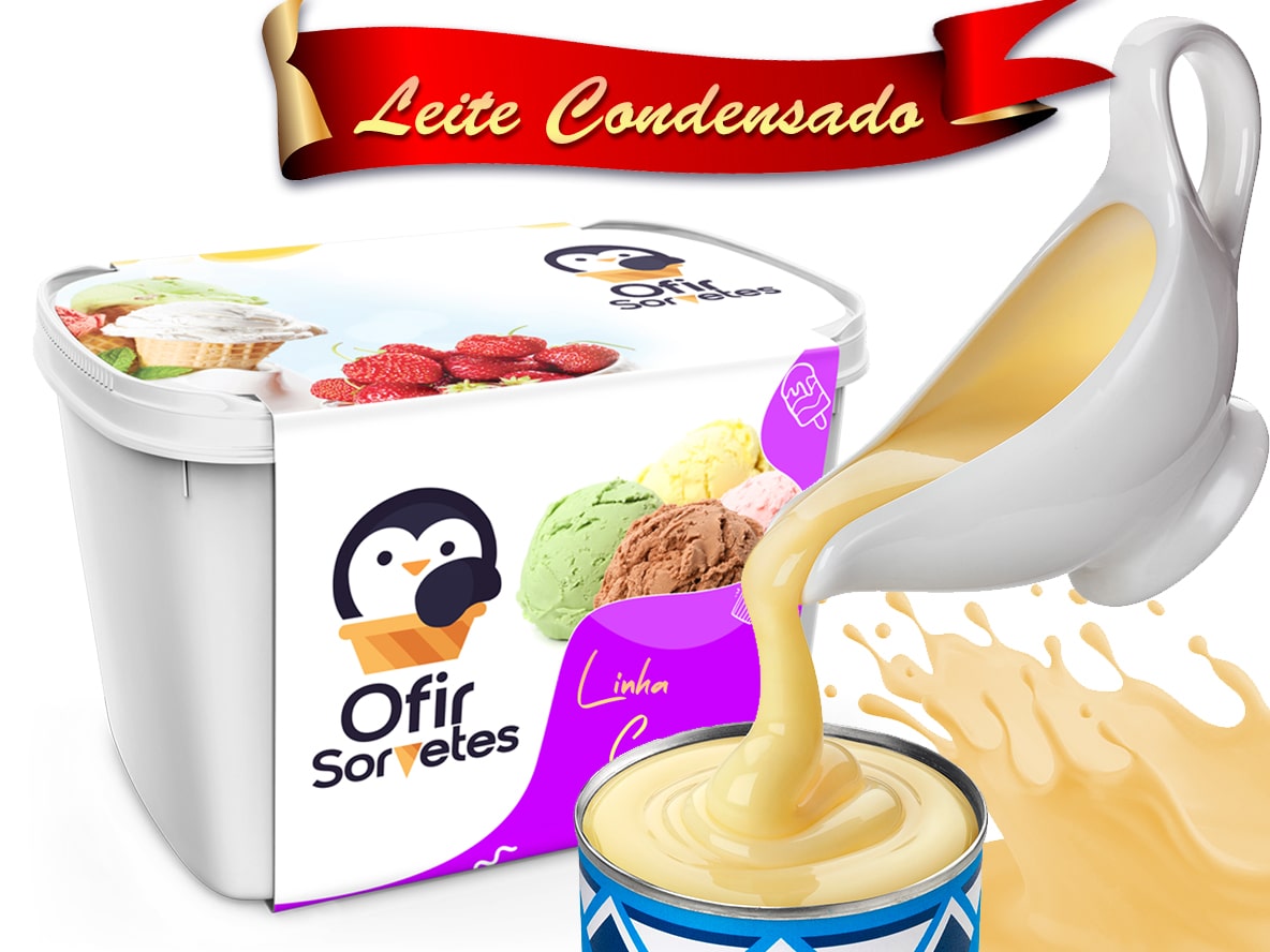 Sorvete Leite Condensado Linha Caseiros Pote 2L.